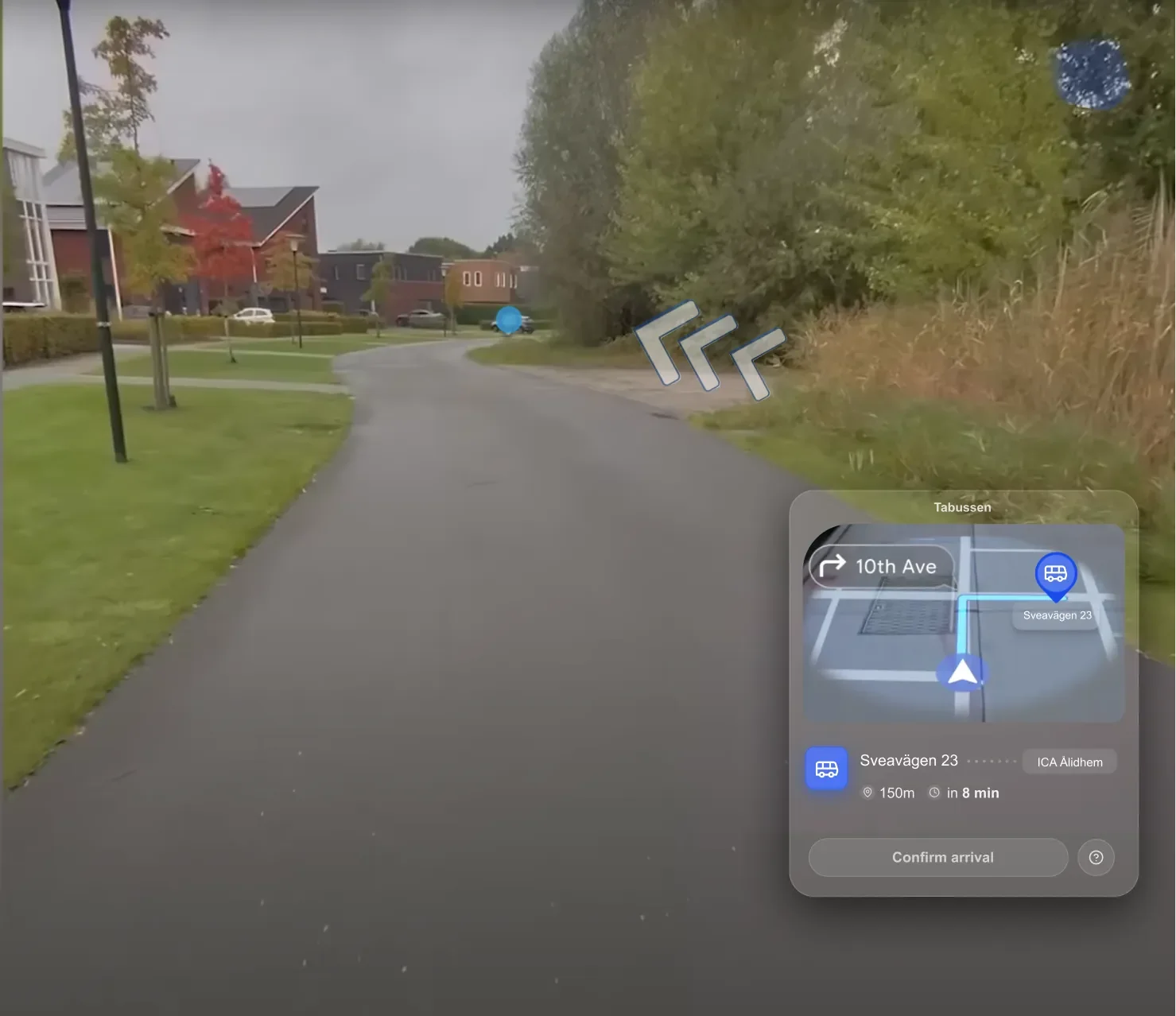 AR Virtual Bus Stops